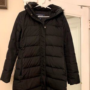 Black Land's End Down Winter Jacket